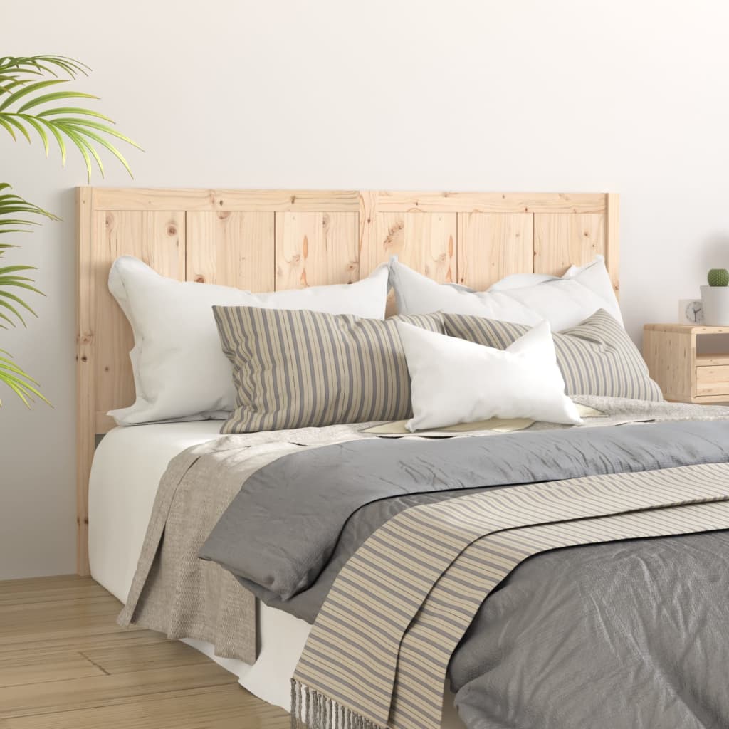 Bed Headboard 145.5x4x100 cm Solid Pine Wood