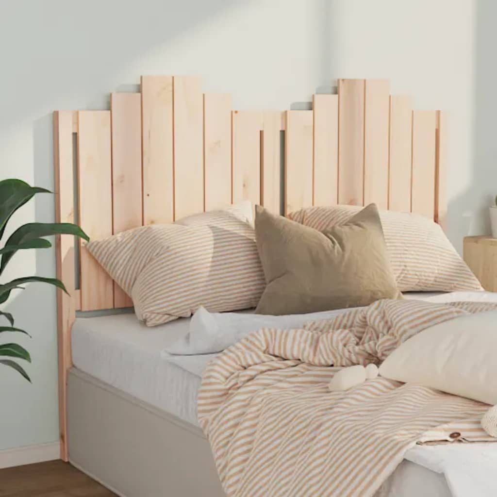 Bed Headboard 141x4x110 cm Solid Wood Pine