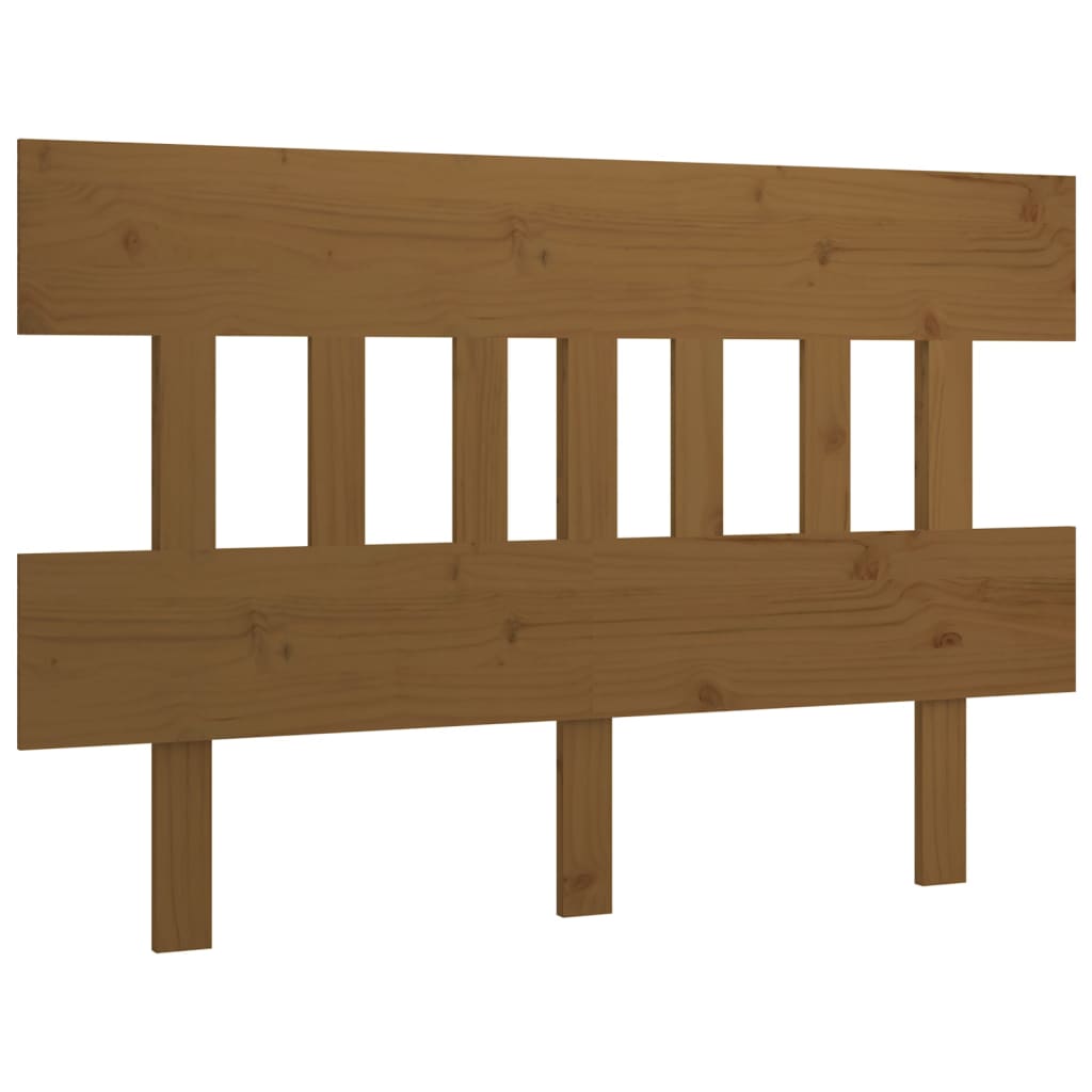 Bed Headboard Honey Brown 183.5x3x81 cm Solid Wood Pine