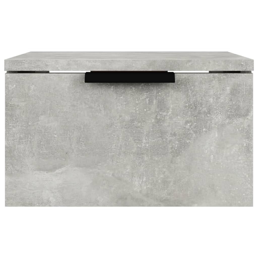 Wall-mounted Bedside Cabinet Concrete Grey 34x30x20 cm