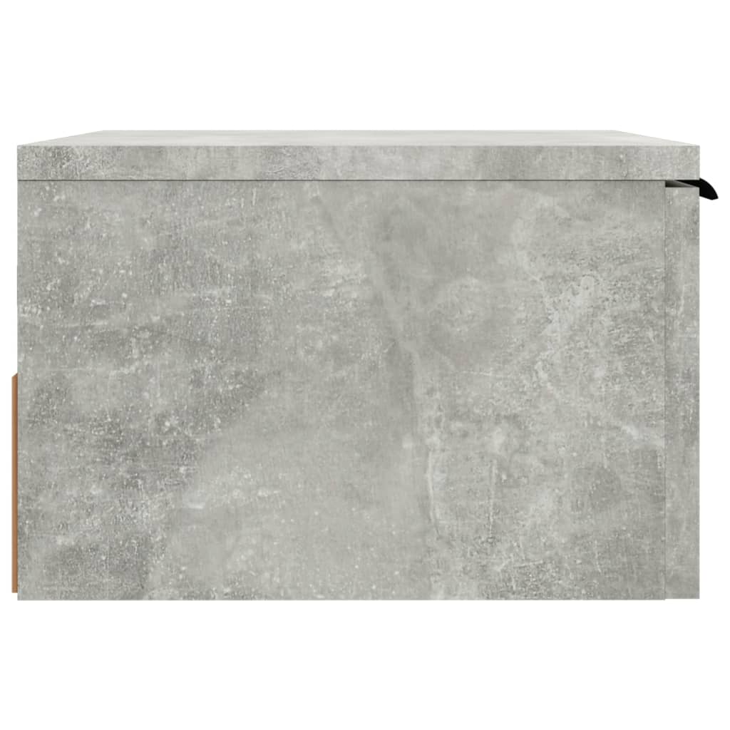 Wall-mounted Bedside Cabinet Concrete Grey 34x30x20 cm