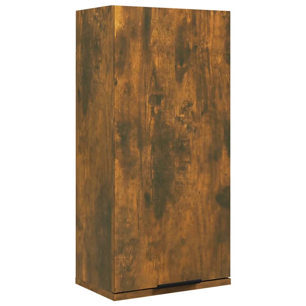 Wall-mounted Bathroom Cabinet Smoked Oak 32x20x67 cm