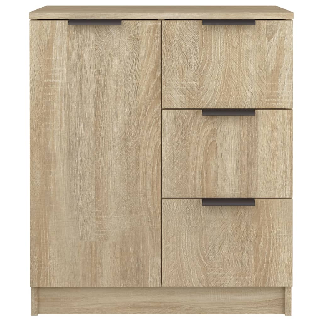 Sideboards 2 pcs Sonoma Oak 60x30x70 cm Engineered Wood
