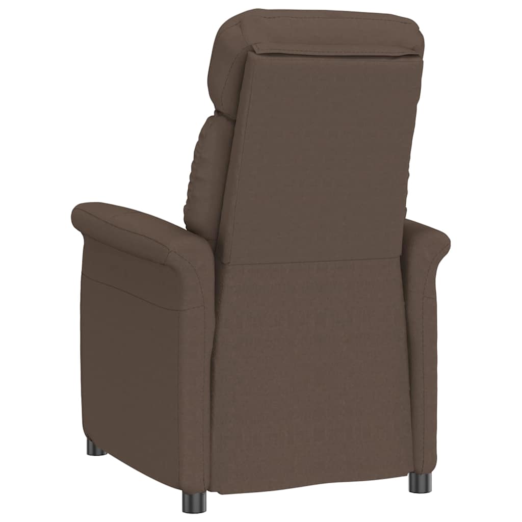 Recliner Chair Brown Dark brown 70.5 x 96.5 x 95 cm Fabric
