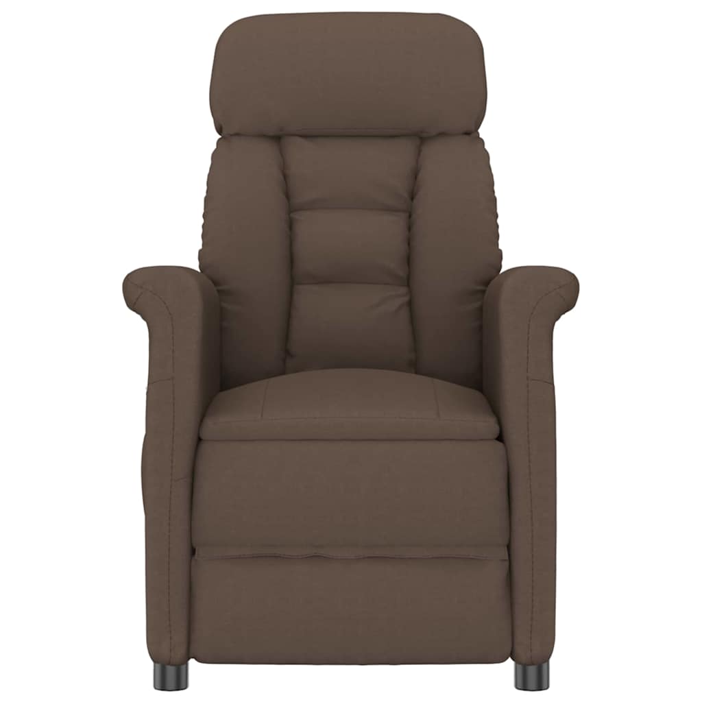 Recliner Chair Brown Dark brown 70.5 x 96.5 x 95 cm Fabric