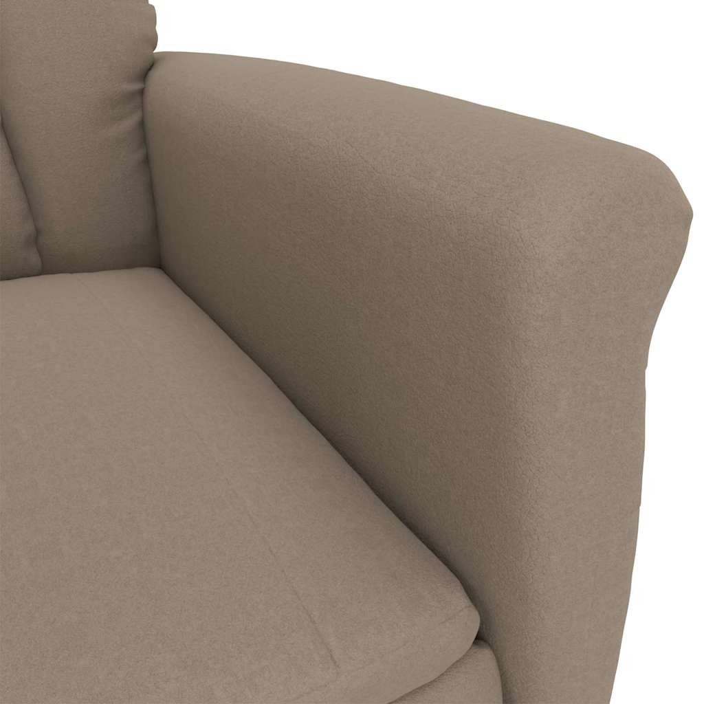 Recliner Chair Taupe Taupe 70.5 x 96.5 x 95 cm Polyester