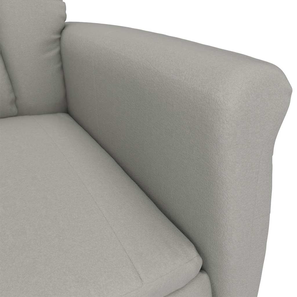 Recliner Chair Light Grey Light grey 70.5 x 96.5 x 95 cm Fabric