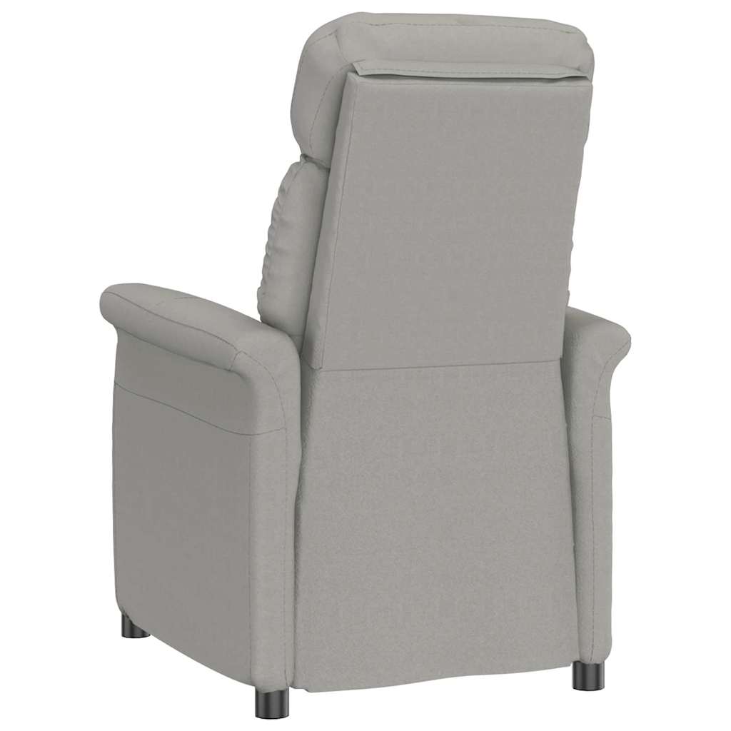 Recliner Chair Light Grey Light grey 70.5 x 96.5 x 95 cm Fabric