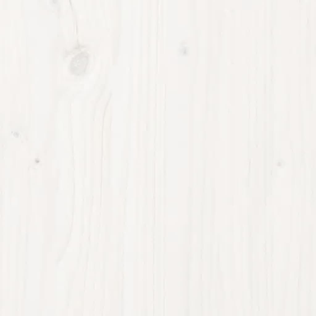Bedside Cabinet 2 pcs White 79.5x38x65.5 cm Solid Wood Pine