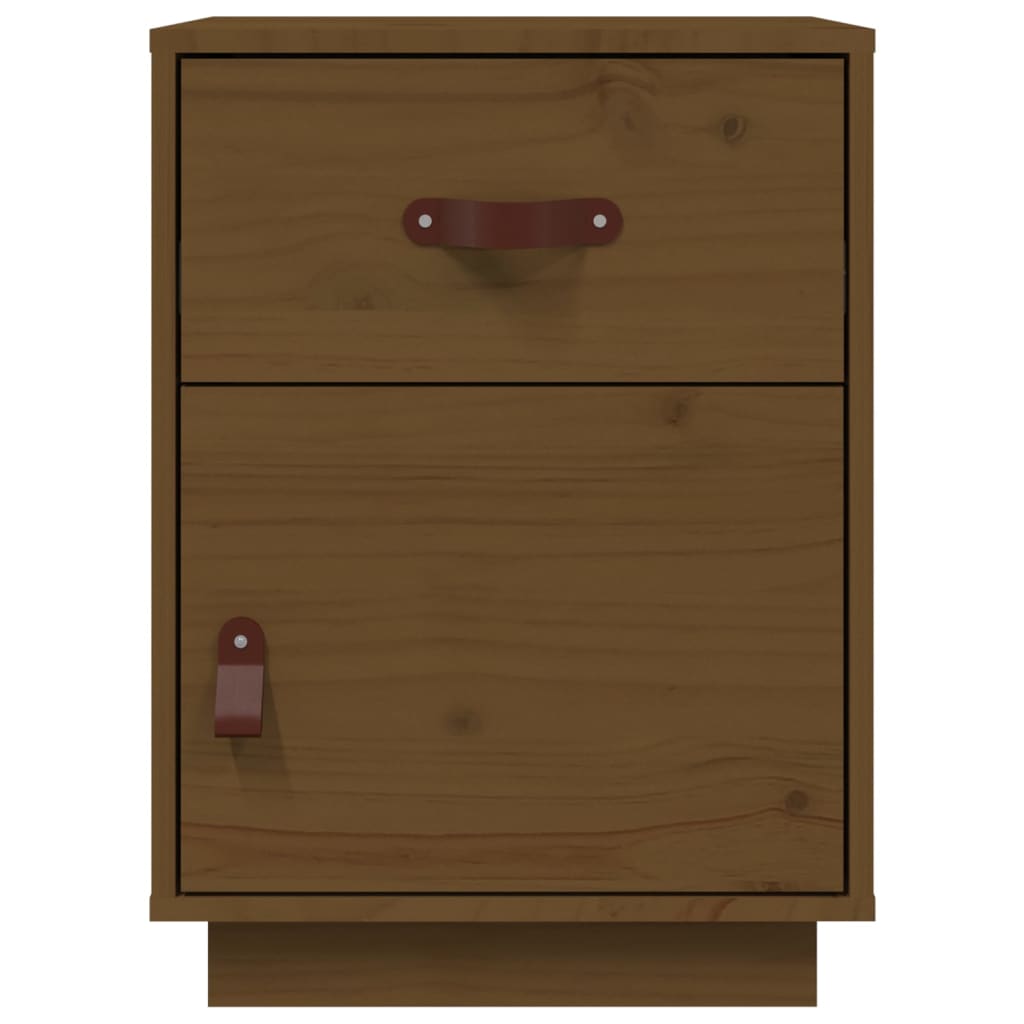 Bedside Cabinets 2 pcs Honey Brown 40x34x55 cm Solid Wood Pine
