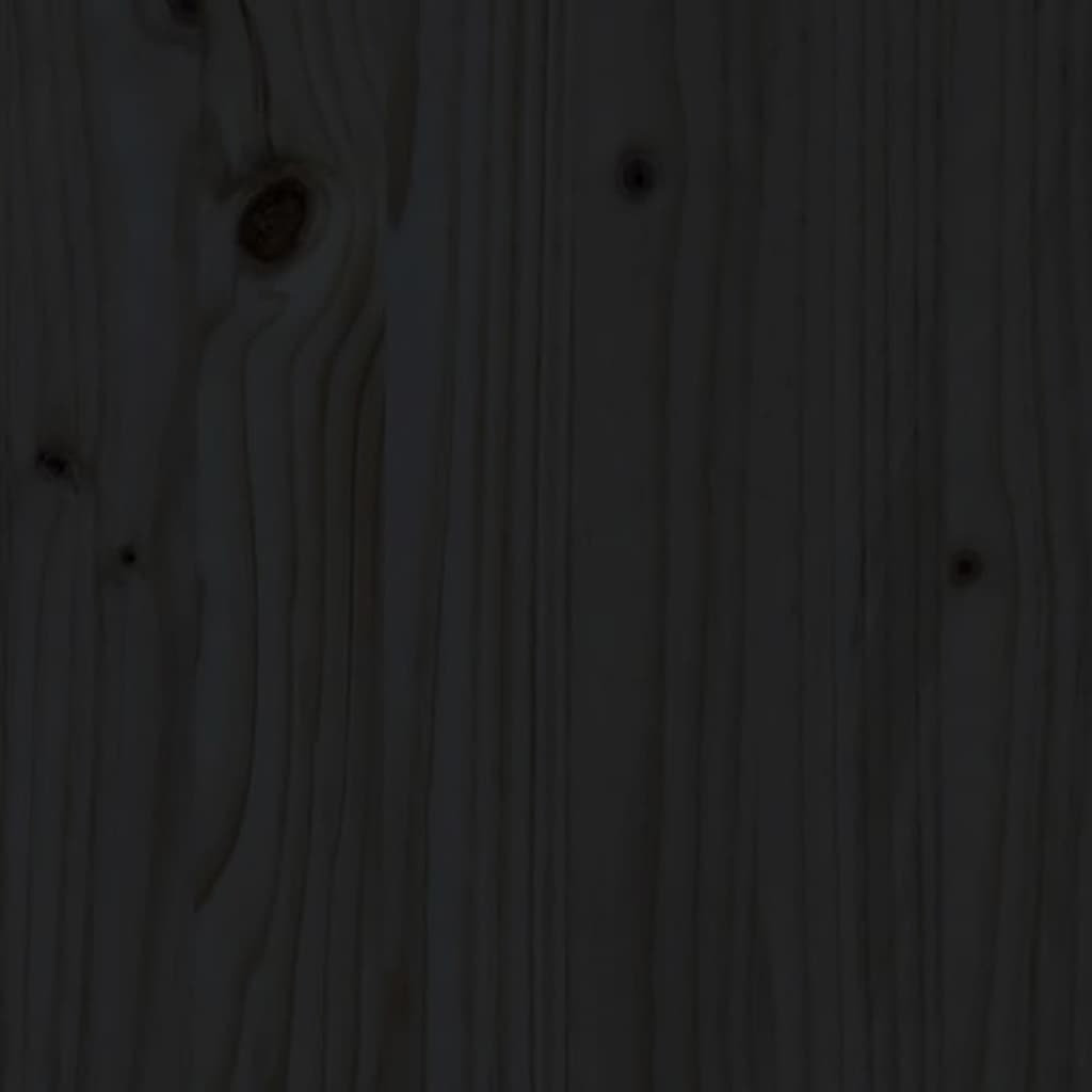Bedside Cabinets 2 pcs Black 40x34x55 cm Solid Wood Pine