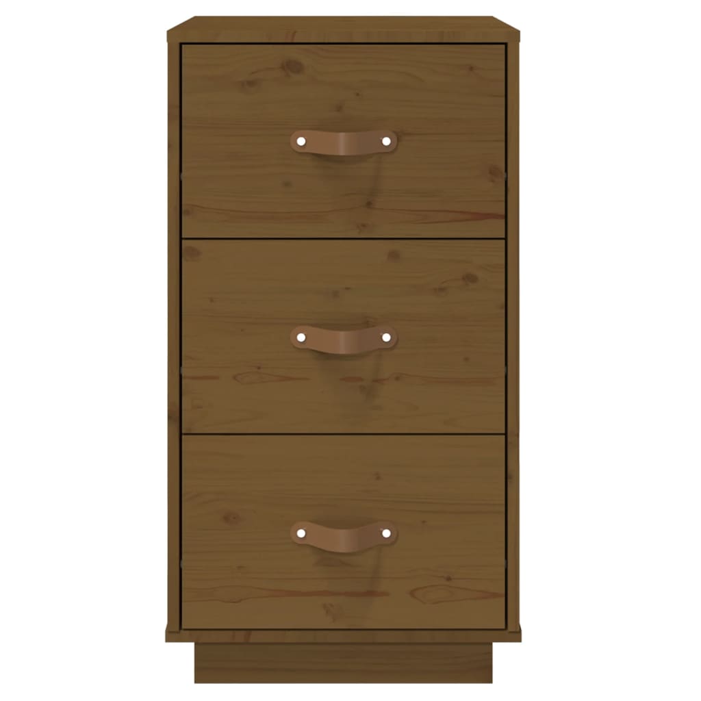 Bedside Cabinet Honey Brown 40x40x75 cm Solid Wood Pine