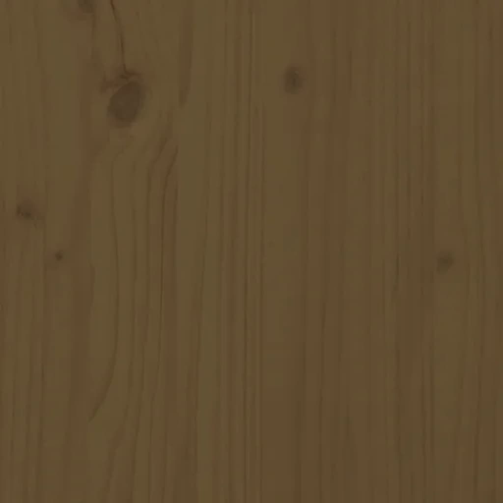 Bedside Cabinet Honey Brown 40x40x75 cm Solid Wood Pine