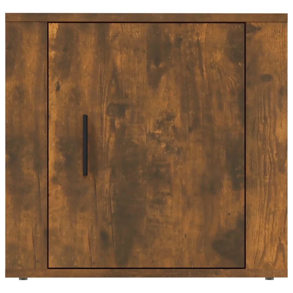 Bedside Cabinet Smoked Oak 50x39x47 cm
