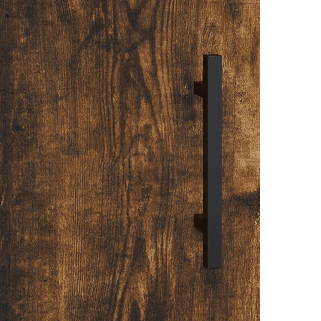 Wall Mounted Cabinets 2 pcs Smoked Oak 69.5x34x90 cm