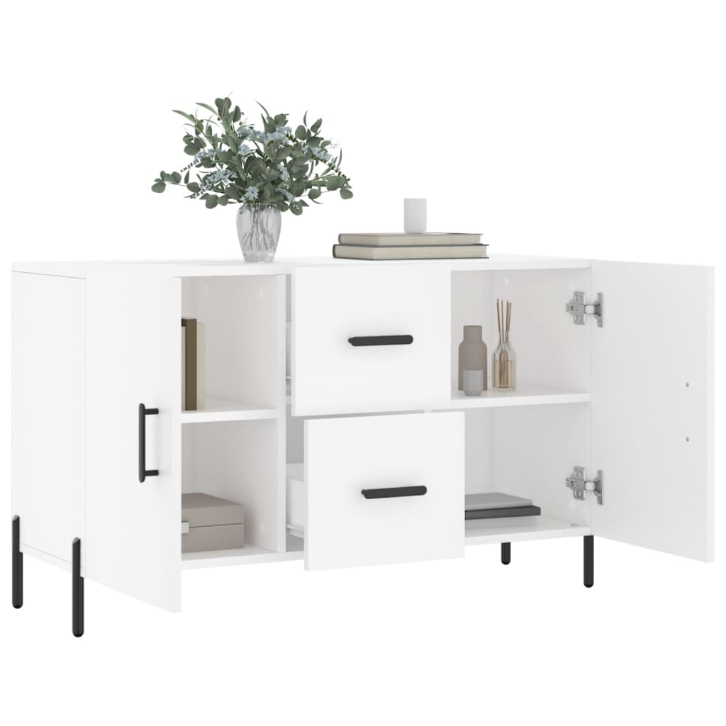 Sideboard White 100x36x60 cm Engineered Wood