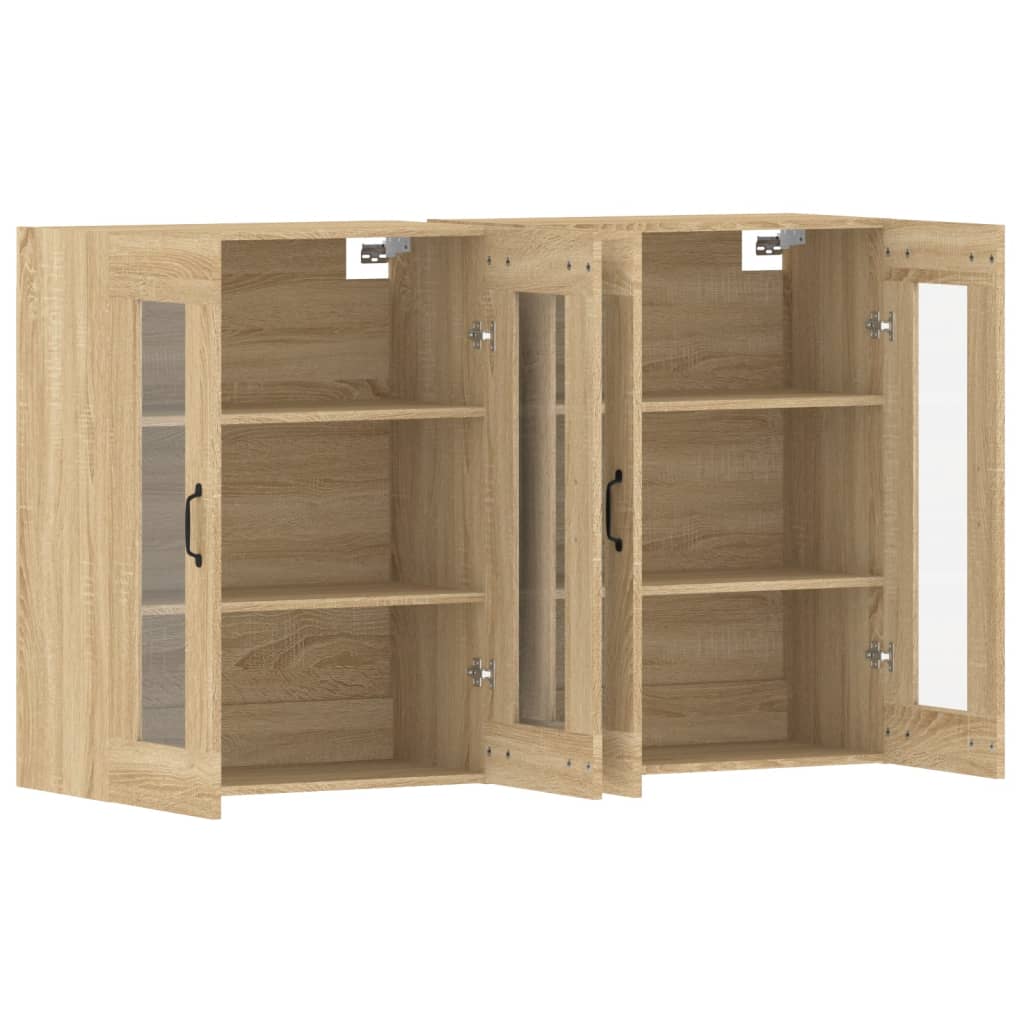 Wall Mounted Cabinets 2 pcs Sonoma Oak Engineered Wood