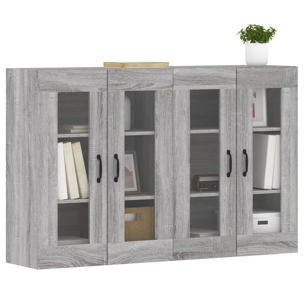 Wall Mounted Cabinets 2 pcs Grey Sonoma Engineered Wood