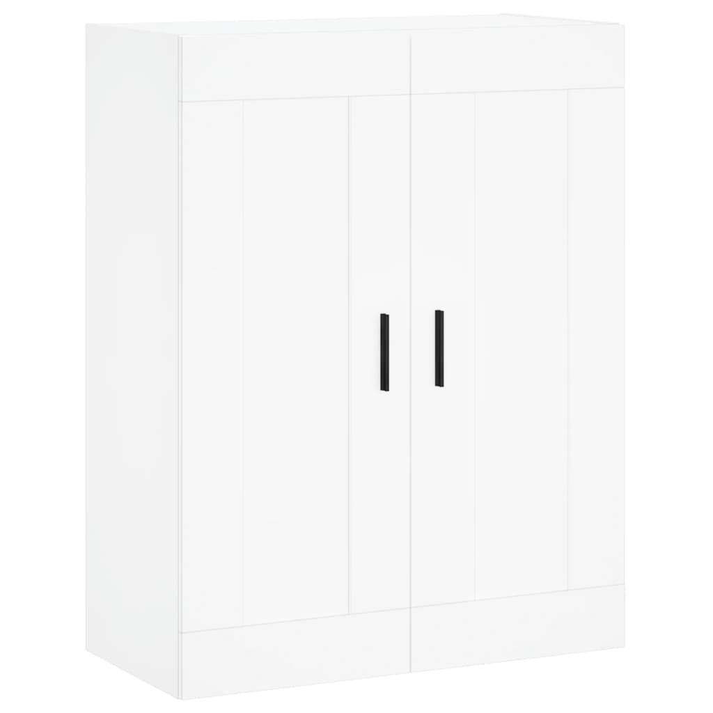 Wall Mounted Cabinets 2 pcs White Engineered Wood