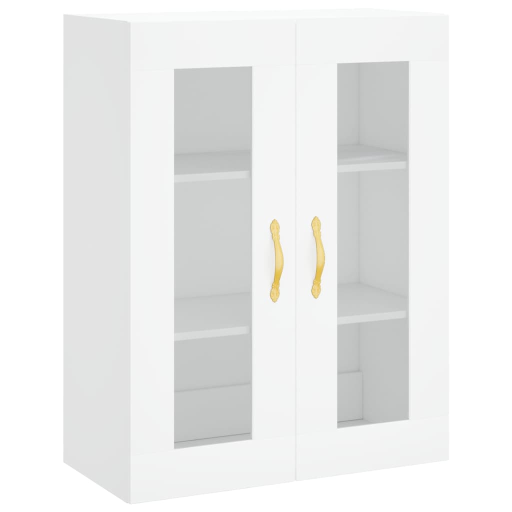 Highboard White 69.5x34x180 cm Engineered Wood