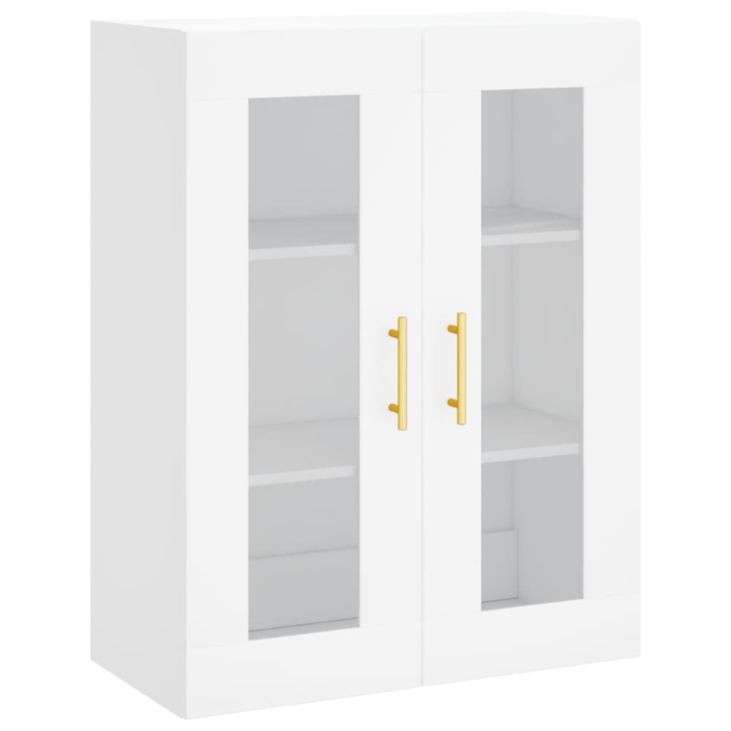 Highboard White 69.5x34x180 cm Engineered Wood