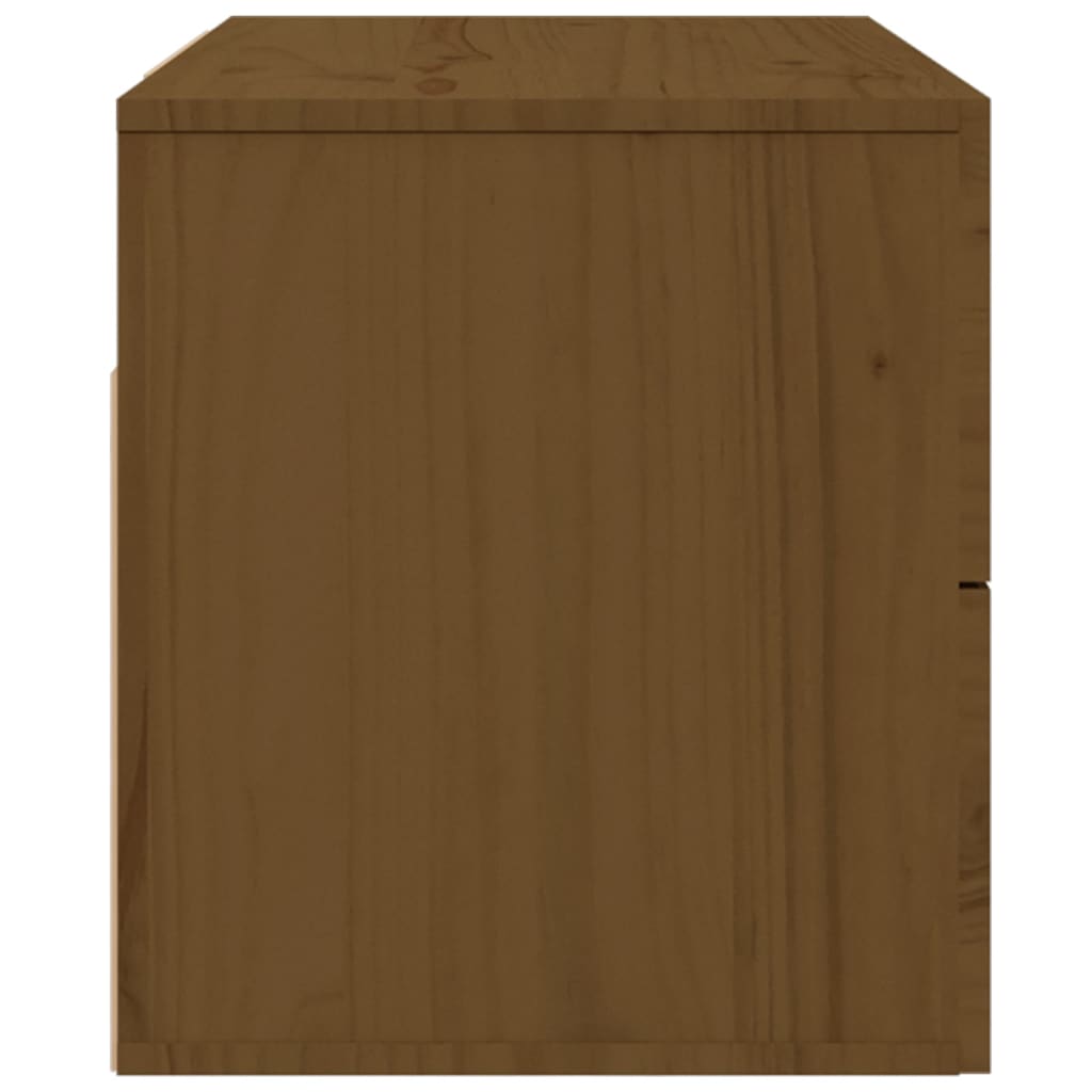 Wall-mounted Bedside Cabinet Honey Brown 50x36x40 cm