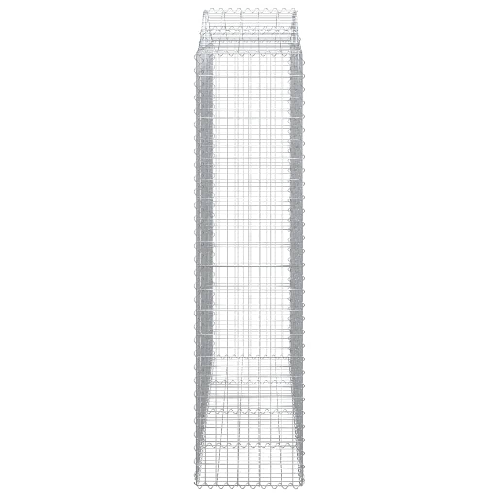 Arched Gabion Baskets 3 pcs 200x50x200/220 cm Galvanised Iron