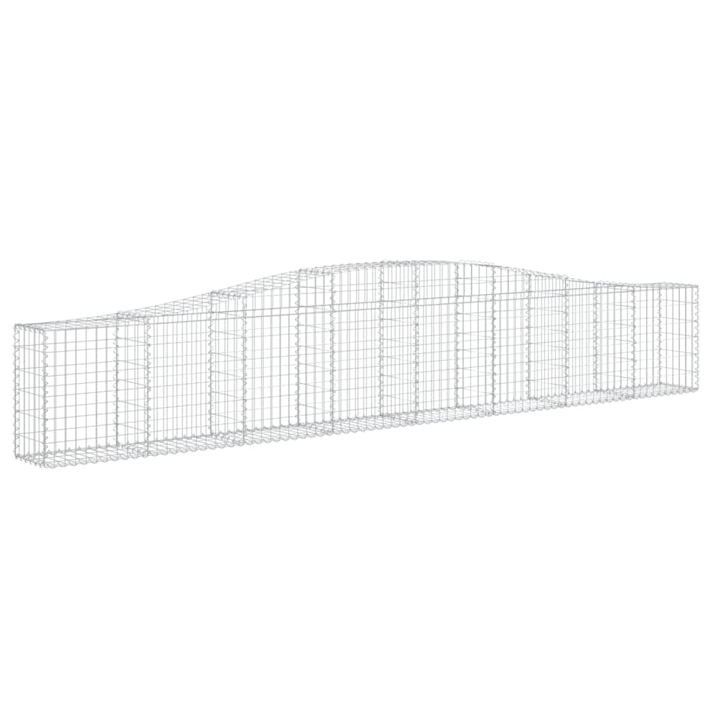 Arched Gabion Baskets 20 pcs 400x30x60/80 cm Galvanised Iron