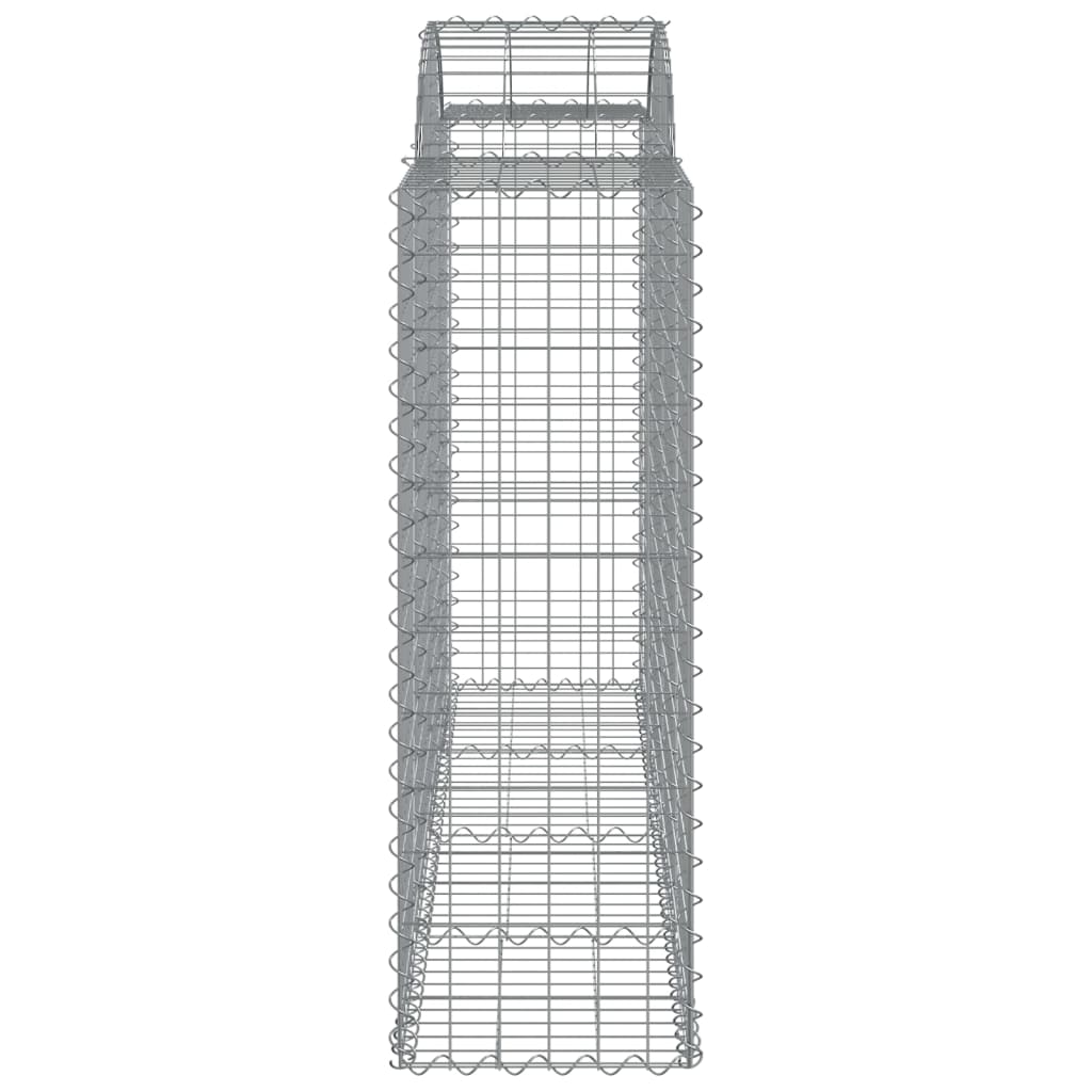Arched Gabion Baskets 7 pcs 200x50x120/140 cm Galvanised Iron