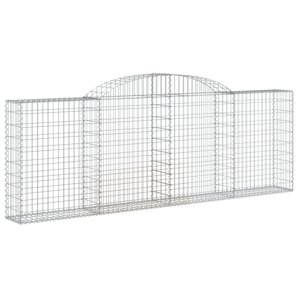 Arched Gabion Baskets 11 pcs 300x30x100/120 cm Galvanised Iron