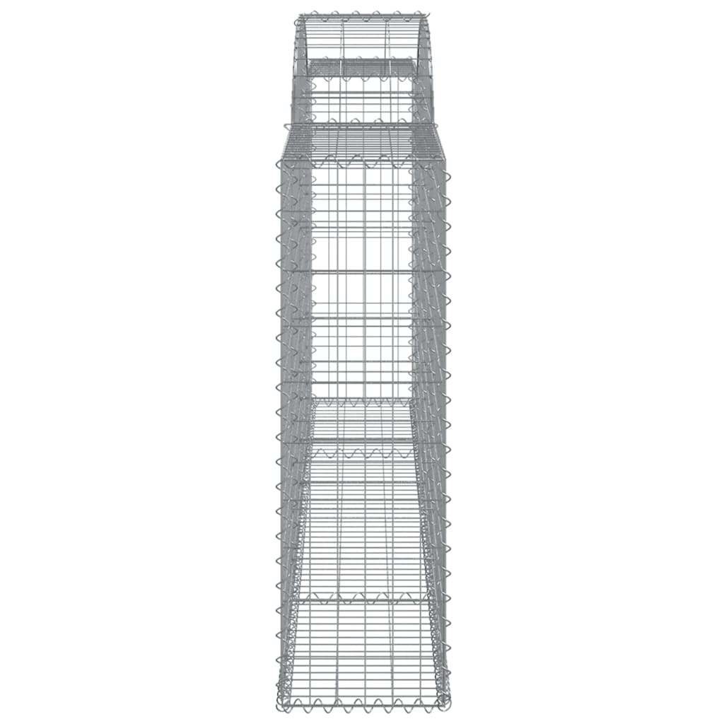 Arched Gabion Baskets 11 pcs 300x30x100/120 cm Galvanised Iron