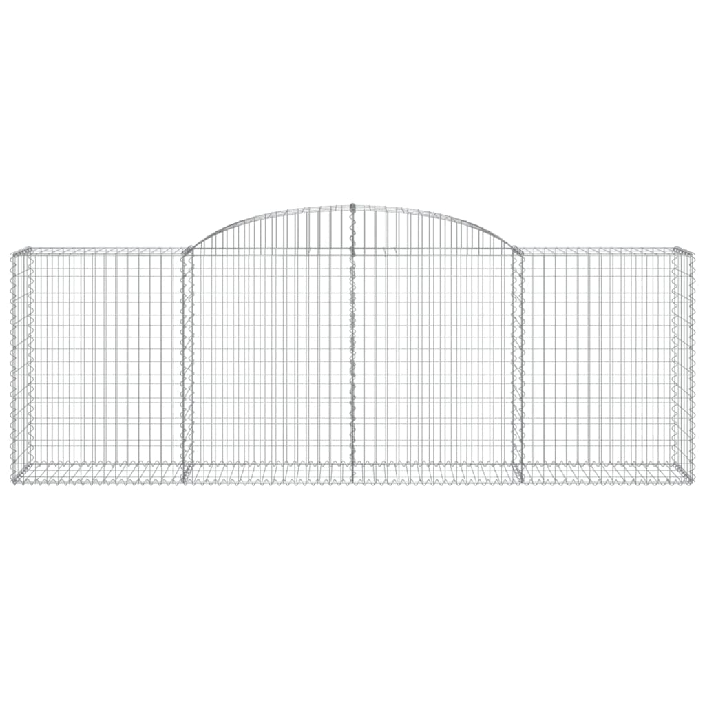 Arched Gabion Baskets 6 pcs 300x50x100/120 cm Galvanised Iron