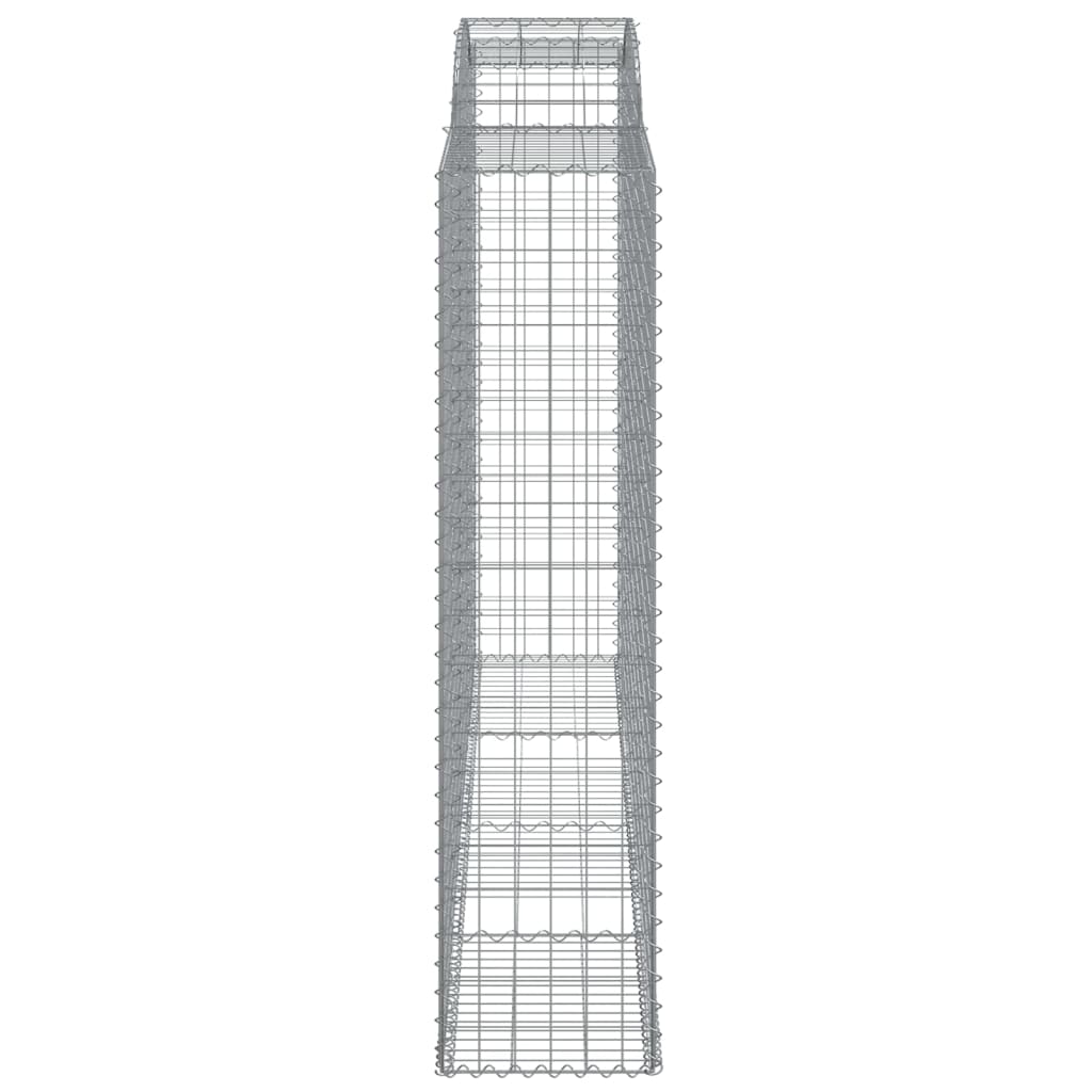 Arched Gabion Baskets 2 pcs 300x50x200/220 cm Galvanised Iron