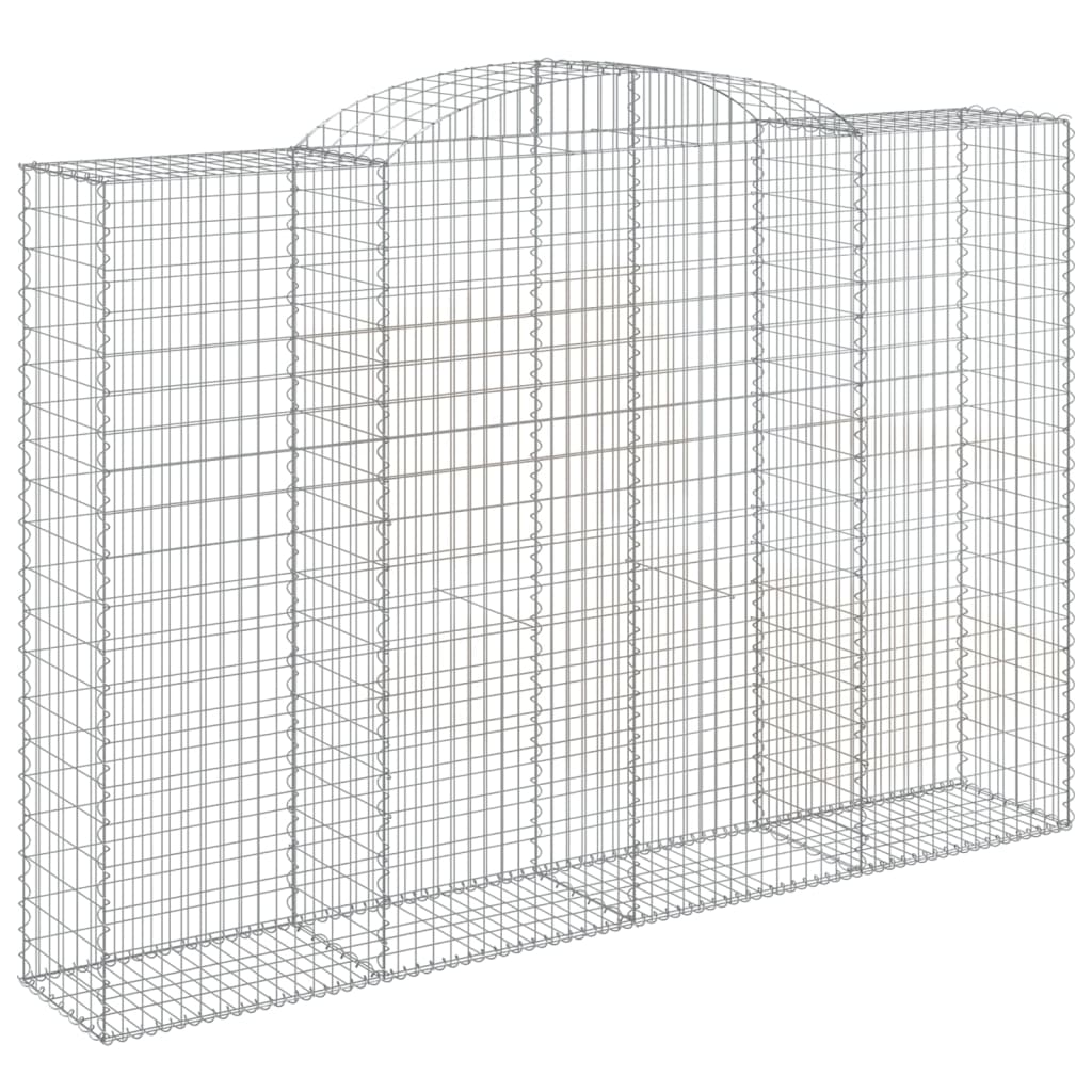 Arched Gabion Baskets 7 pcs 300x50x200/220 cm Galvanised Iron