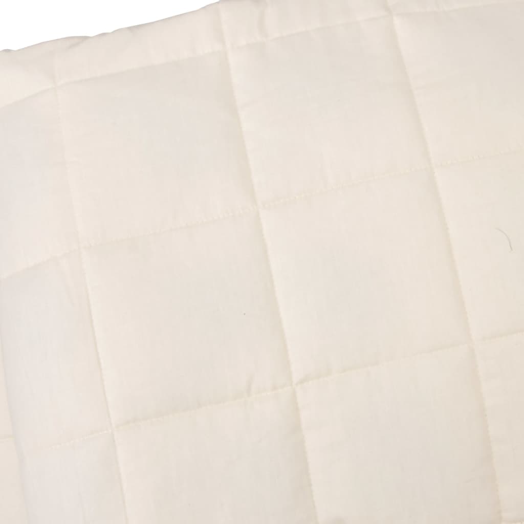 Weighted Blanket Light Cream 120x180 cm 9 kg Fabric