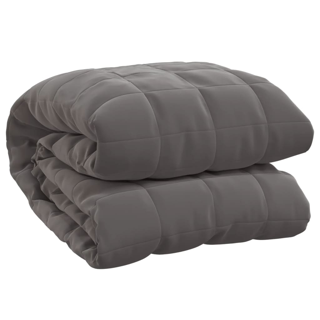 Weighted Blanket Grey 220x235 cm King 15 kg Fabric