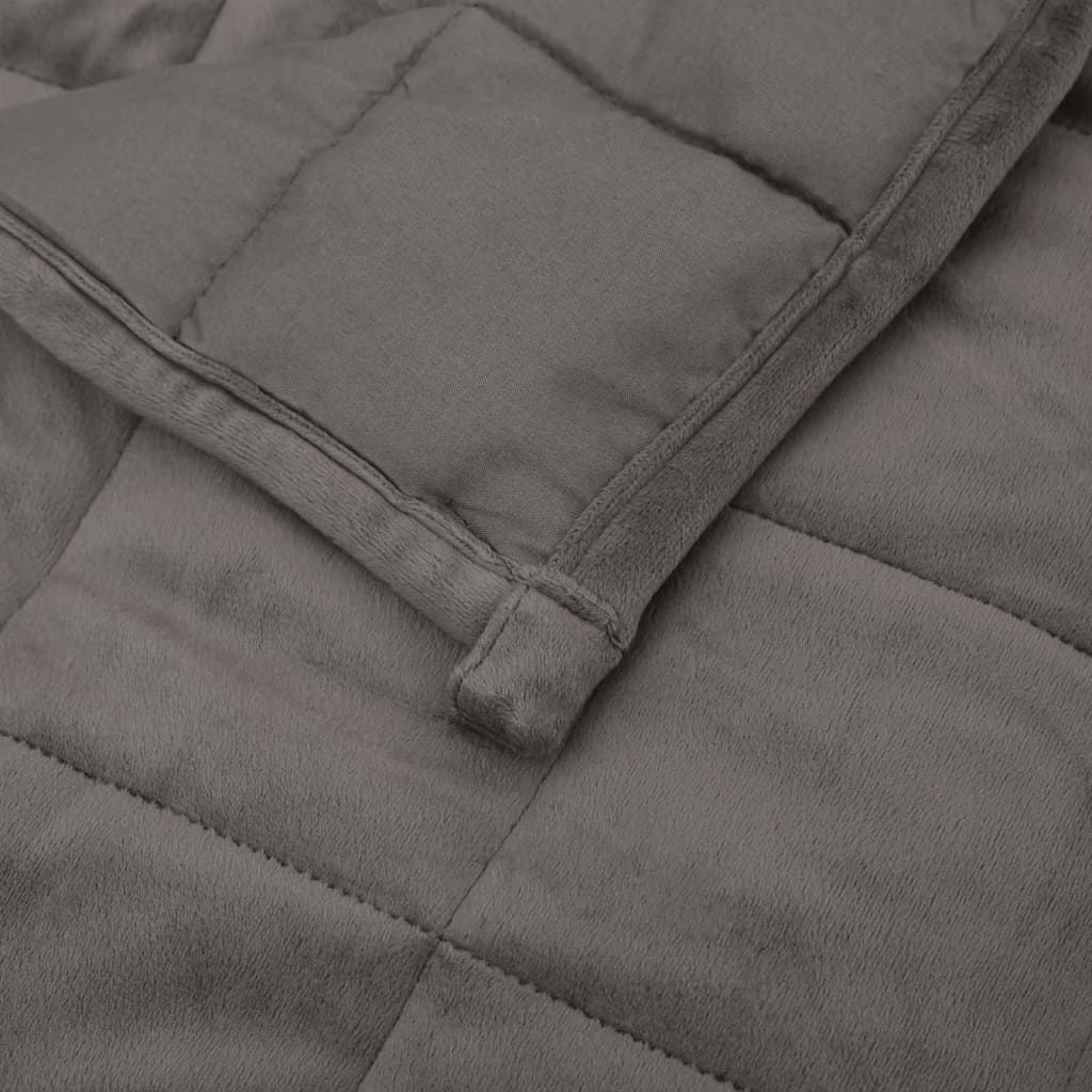 Weighted Blanket Grey 220x235 cm King 15 kg Fabric