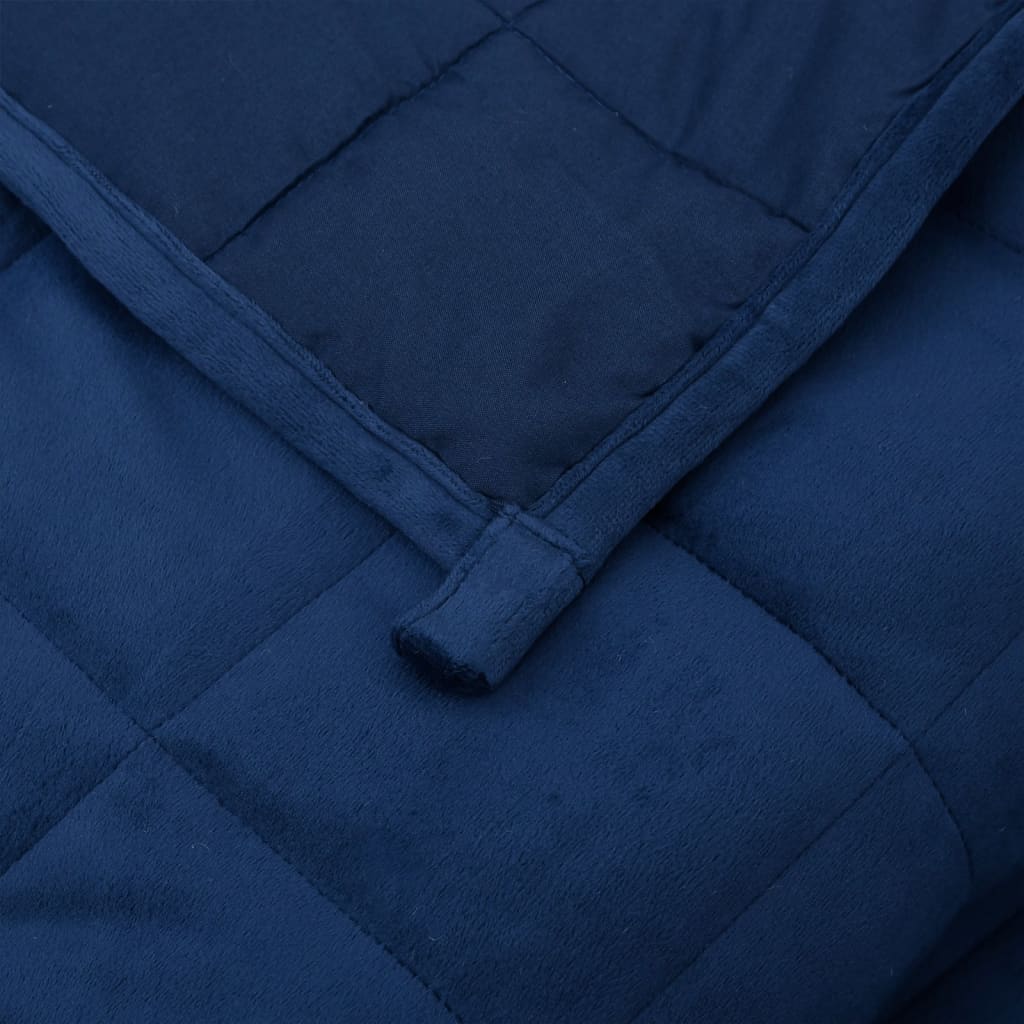 Weighted Blanket Blue 200x200 cm 13 kg Fabric