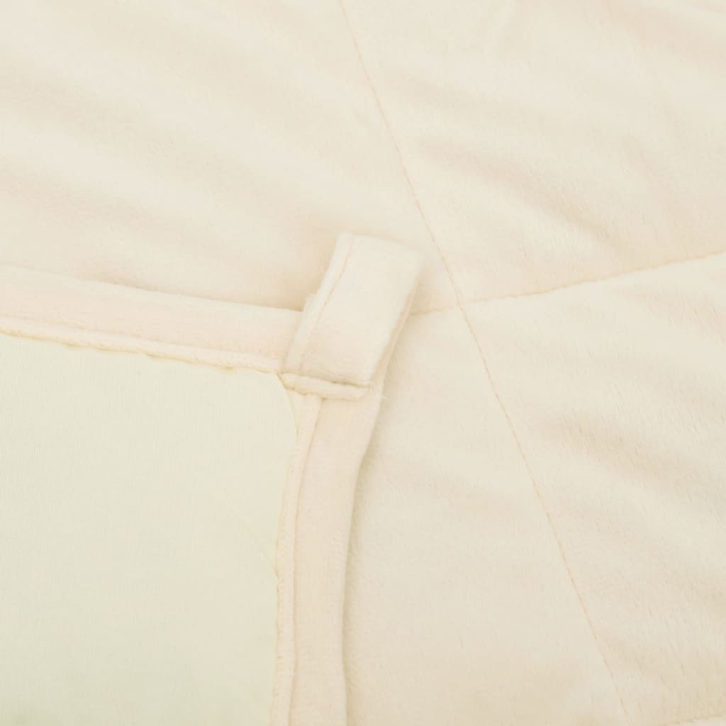 Weighted Blanket Light Cream 138x200 cm Single 10 kg Fabric