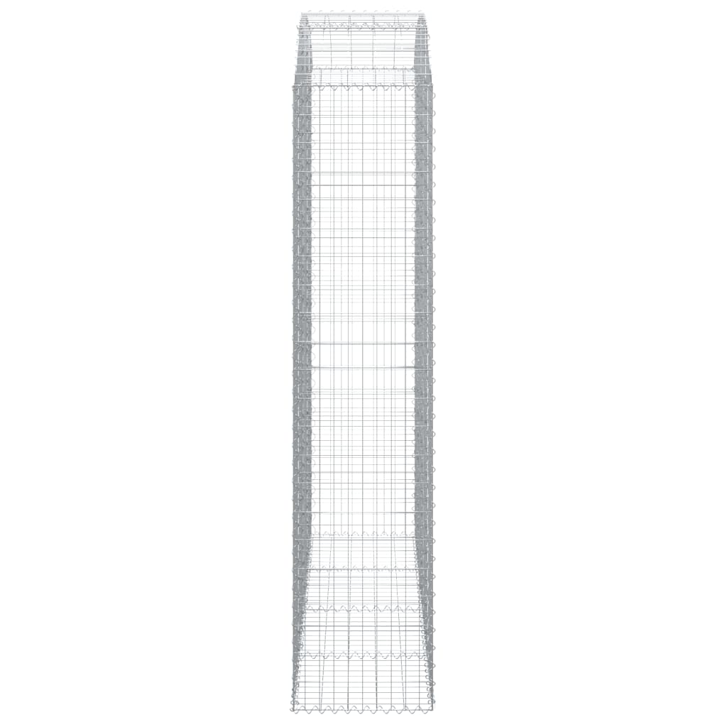 Arched Gabion Basket 200x50x220/240 cm Galvanised Iron