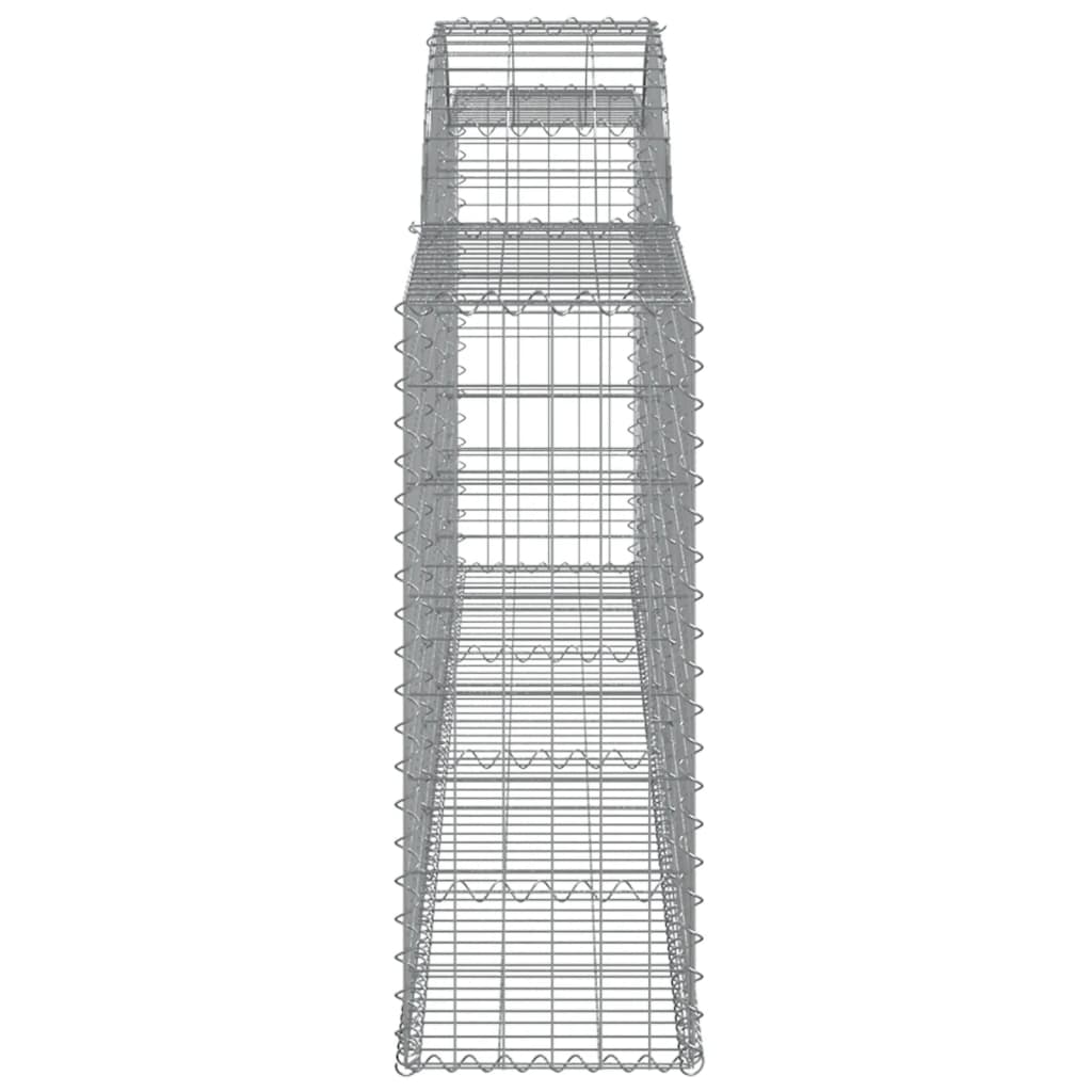 Arched Gabion Basket 300x30x80/100 cm Galvanised Iron
