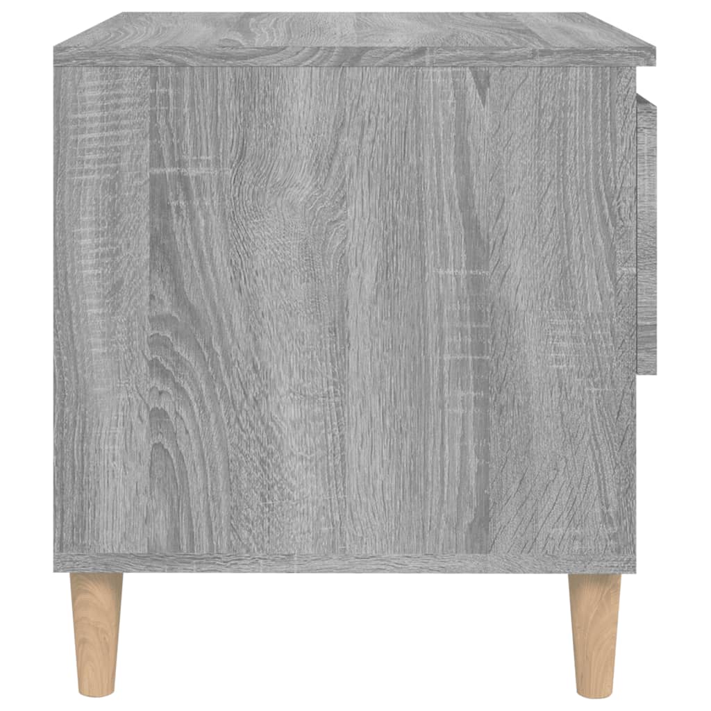 Bedside Table Grey Sonoma 50x46x50 Engineered Wood