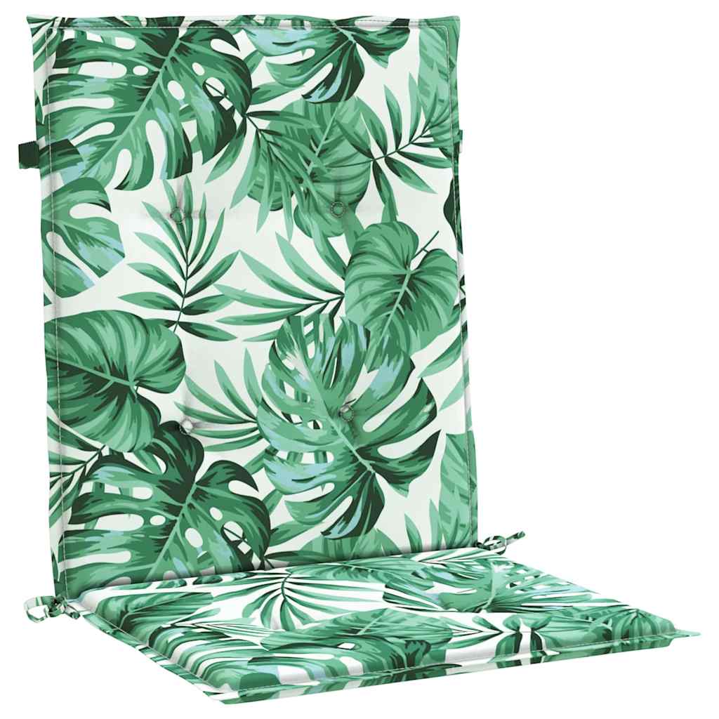 Chair Cushions 2 pcs Leaf pattern 100 x 50 x 3 cm Oxford fabric