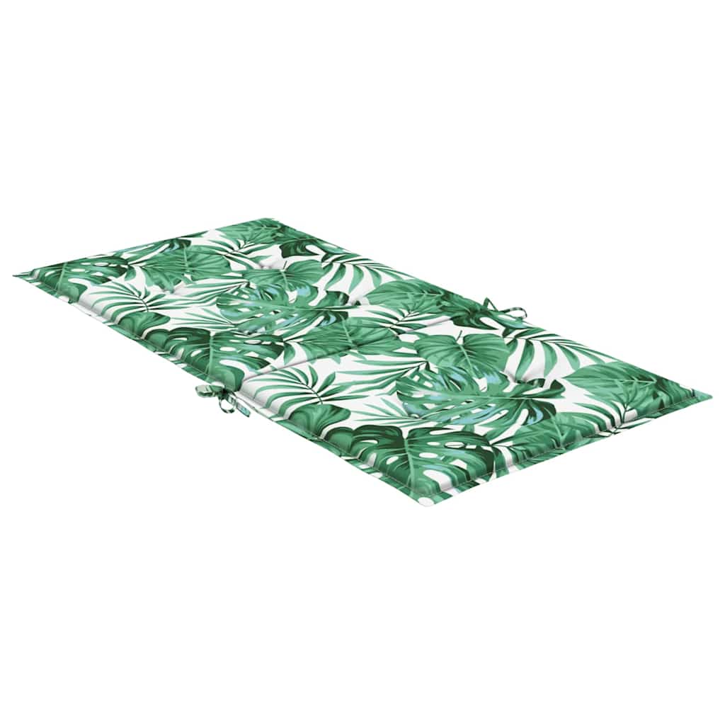 Chair Cushions 2 pcs Leaf pattern 100 x 50 x 3 cm Oxford fabric