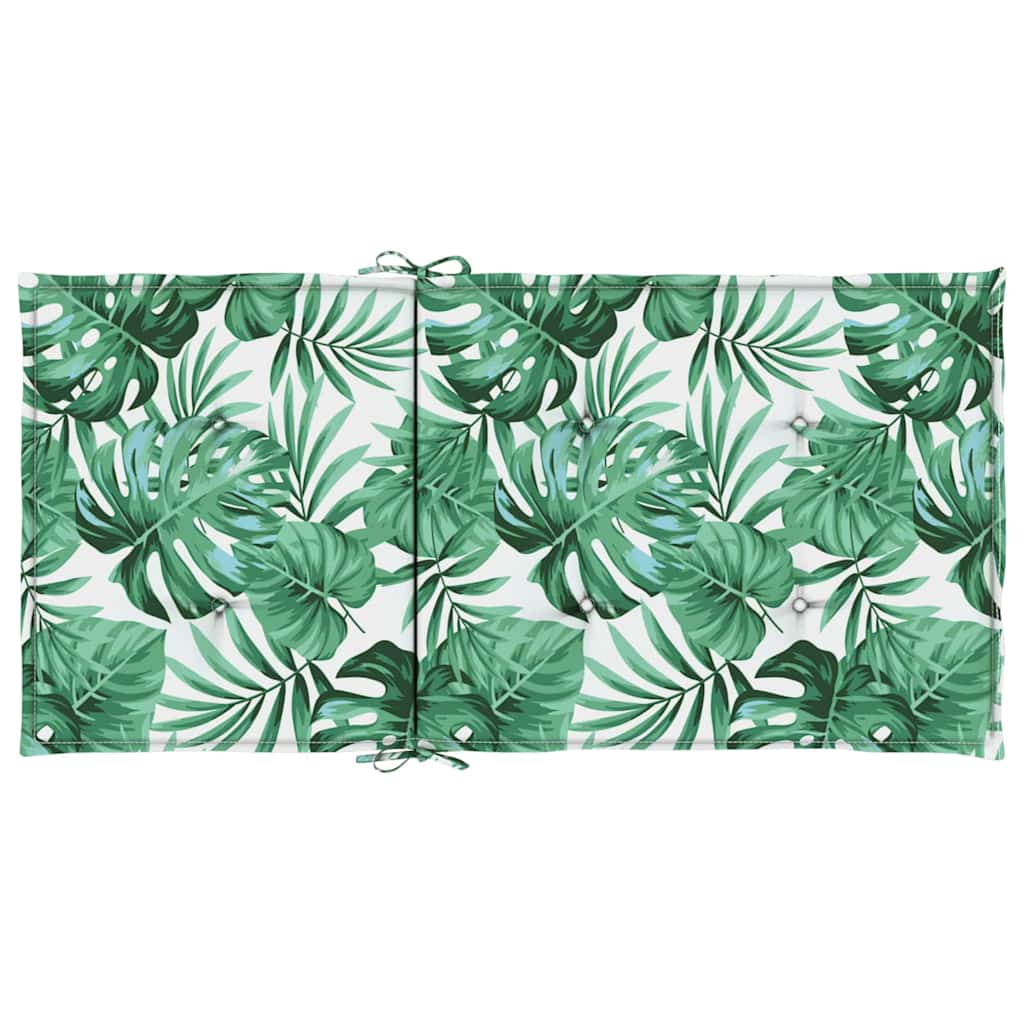Chair Cushions 2 pcs Leaf pattern 100 x 50 x 3 cm Oxford fabric