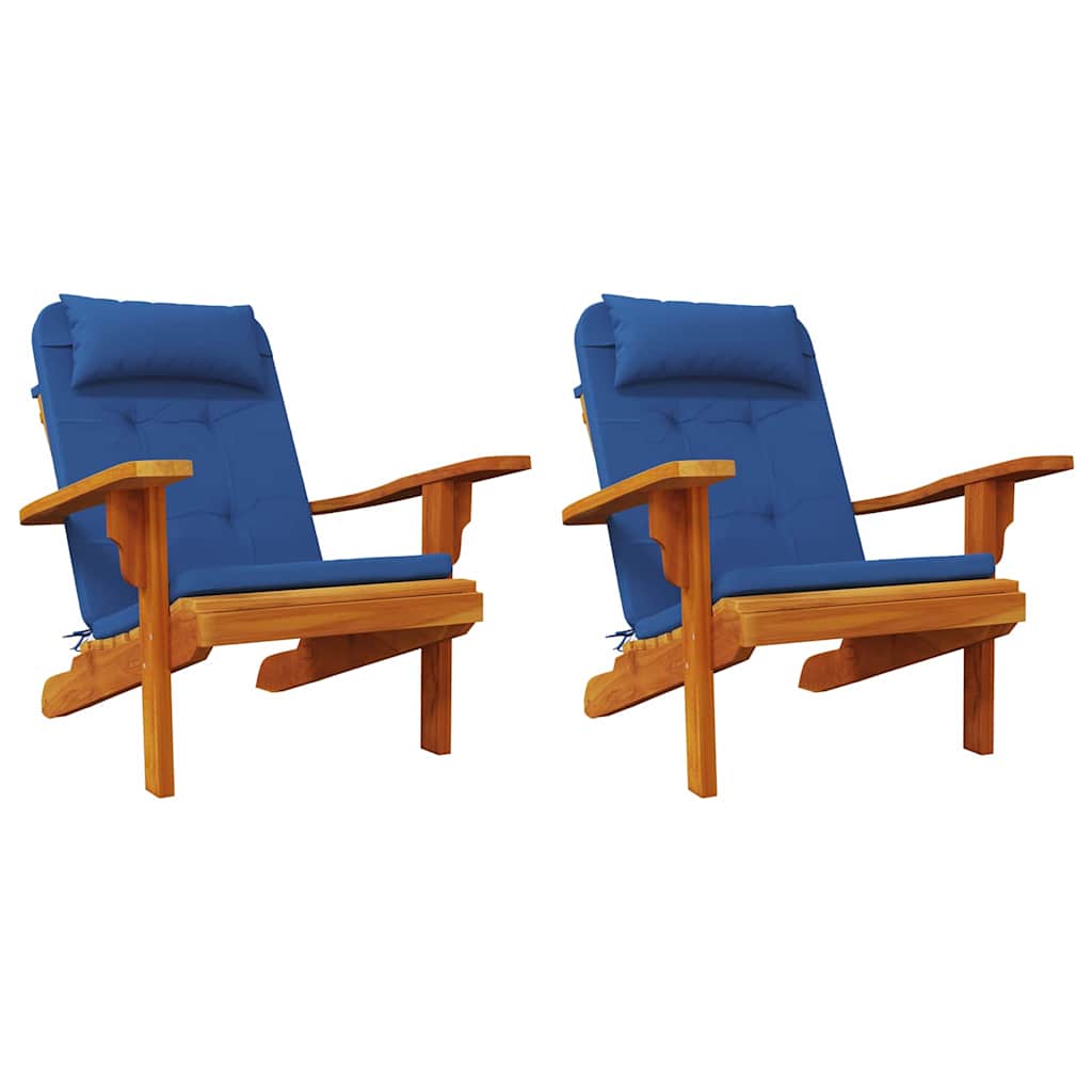 Chair Cushion 2 pcs Blue 58 x 77 x 4.5 cm Oxford fabric