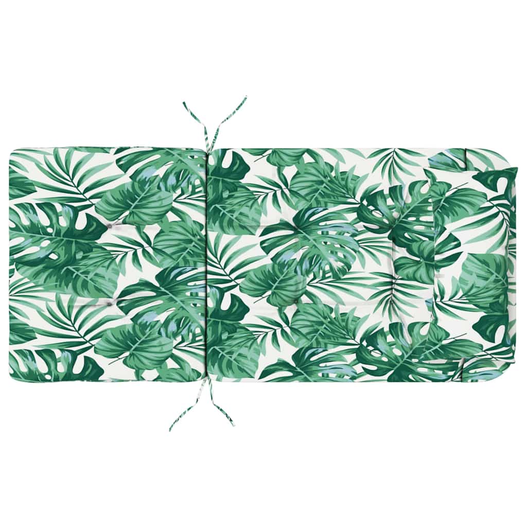 Chair Cushion Floral 2 pcs Green 58 x 77 x 4.5 cm Oxford fabric