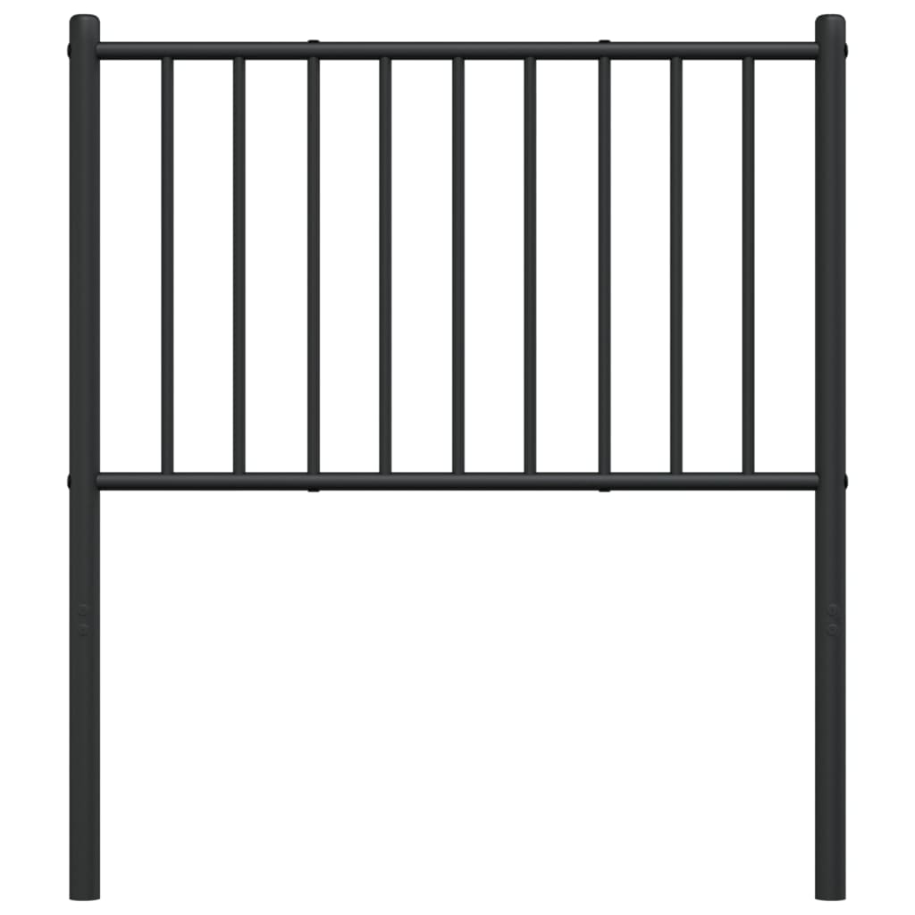 Metal Headboard Black 80 cm