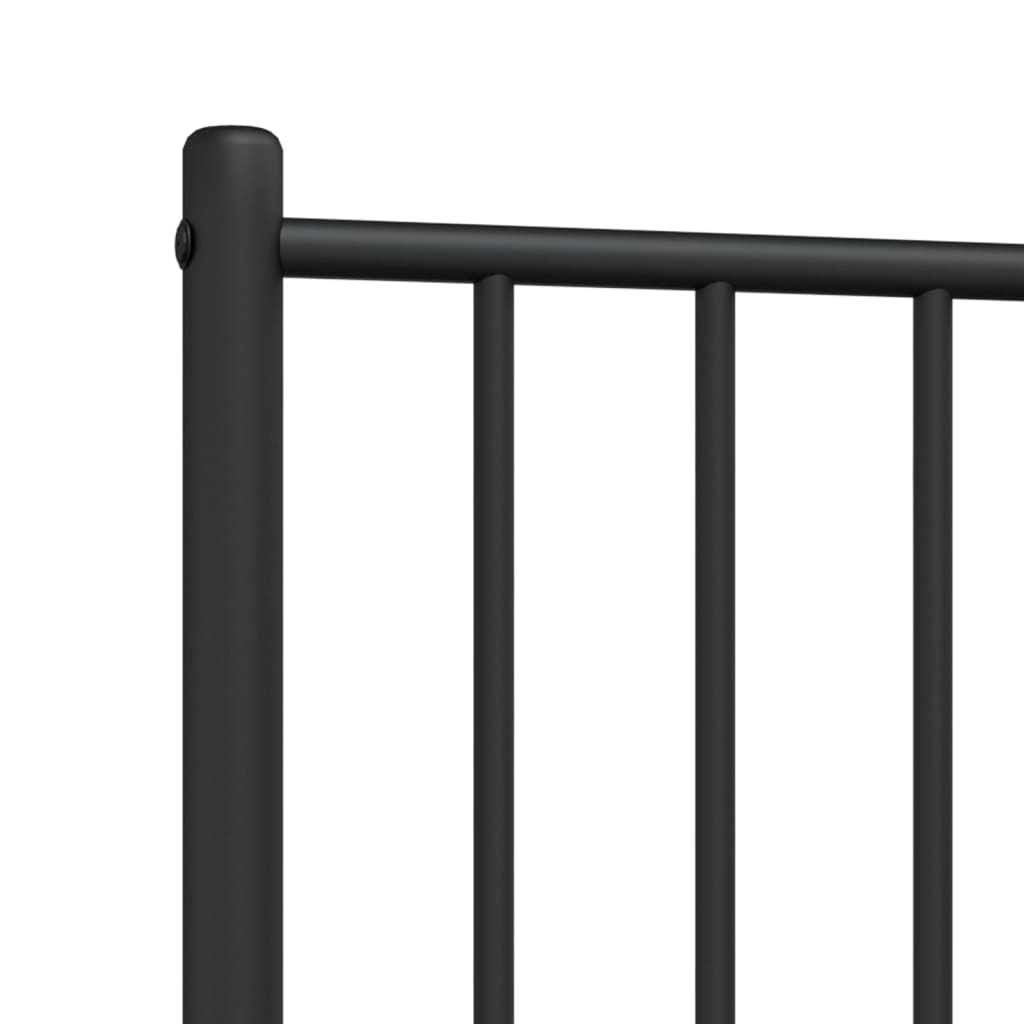 Metal Headboard Black 80 cm