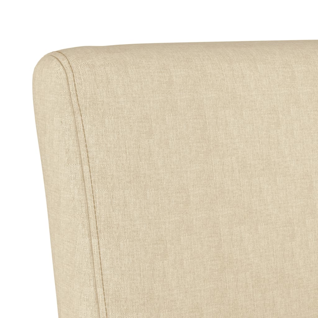 Slipper Chair Cream Fabric